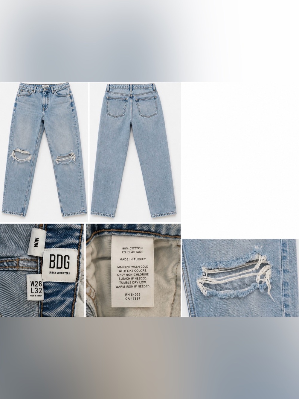 BDG Light Blue Distressed women’s Jeans
